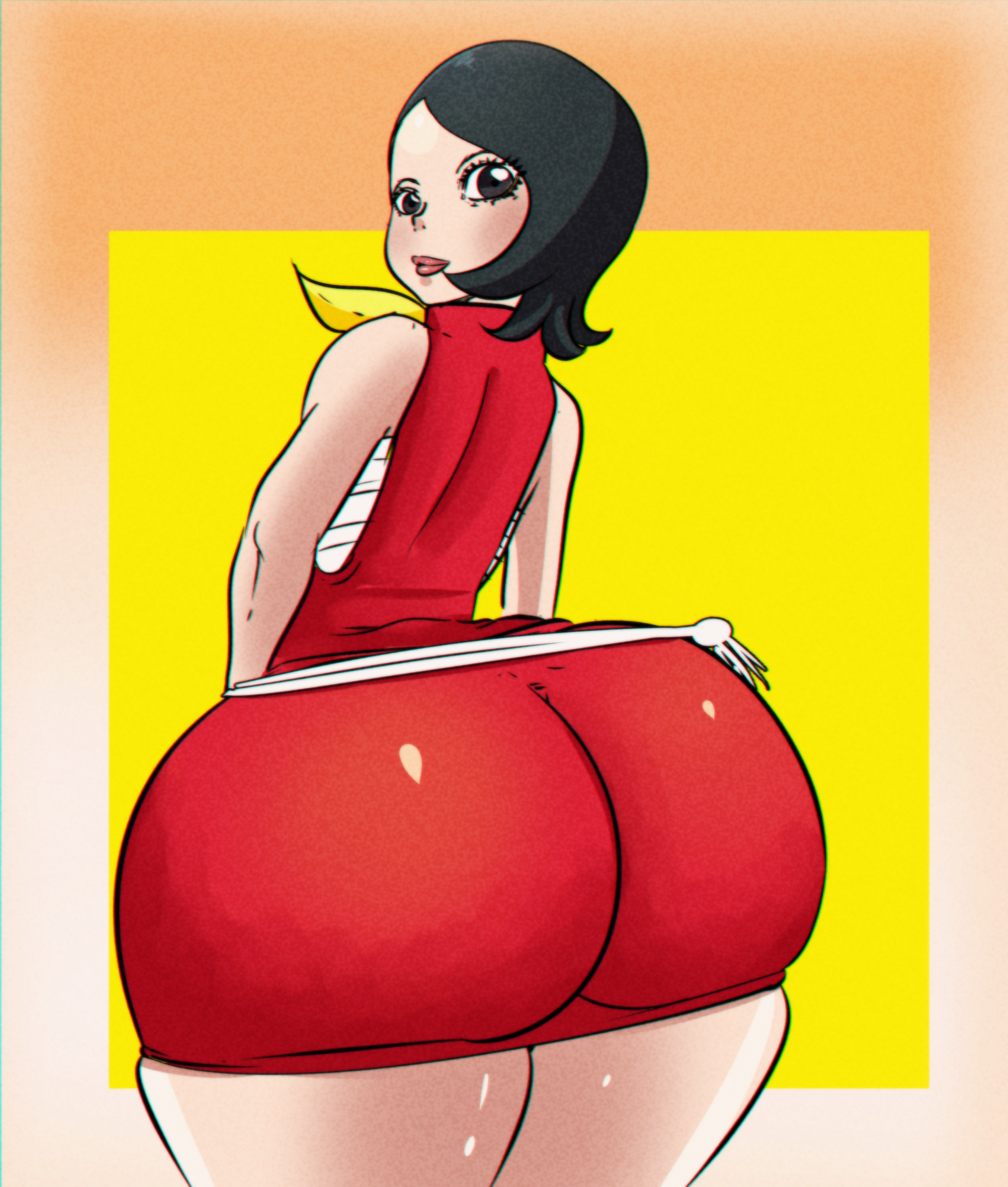 1girls, ass, big ass, big butt, boruto: naruto next generations, bubble ass, bubble butt, female, gate of konoha, huge ass, huge butt, naruto, naruto (series), sarada uchiha, thick ass
