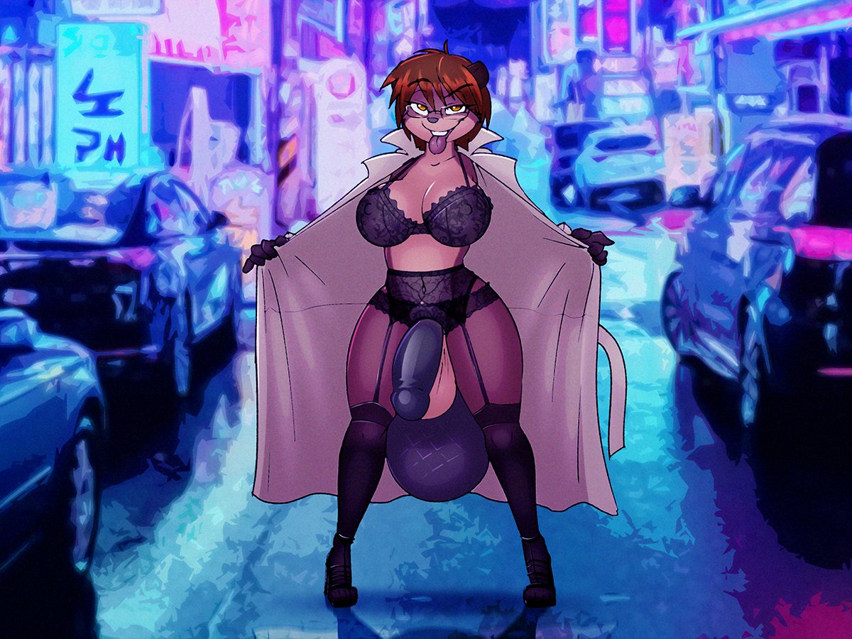 1futa 2020 4:3 amber_eyes anthro autumn_(kumacat) ballkini balls beaver big_balls big_breasts breasts brown_body brown_fur brown_hair car clothing coat dracojeff eyewear flashing flashing_penis footwear fur futanari garter_belt garter_straps genitals glasses gynomorph hair high_heeled_sandals high_heels huge_balls hyper hyper_balls hyper_genitalia intersex legwear lingerie looking_at_viewer mammal penis rodent sandals solo standing stockings street tongue tongue_out topwear trenchcoat vehicle