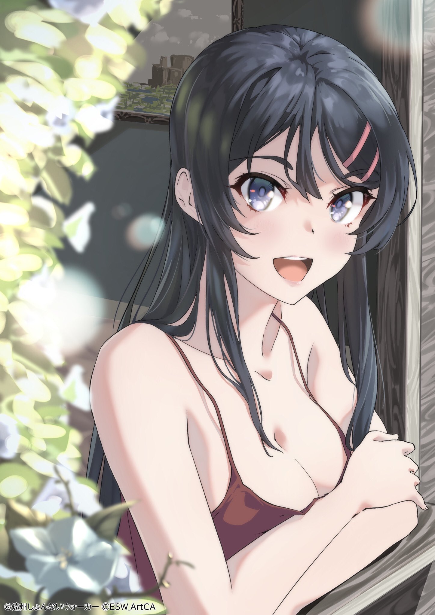 1girls, black hair, female, sakurajima mai, seishun buta yarou wa bunny girl senpai no yume wo minai