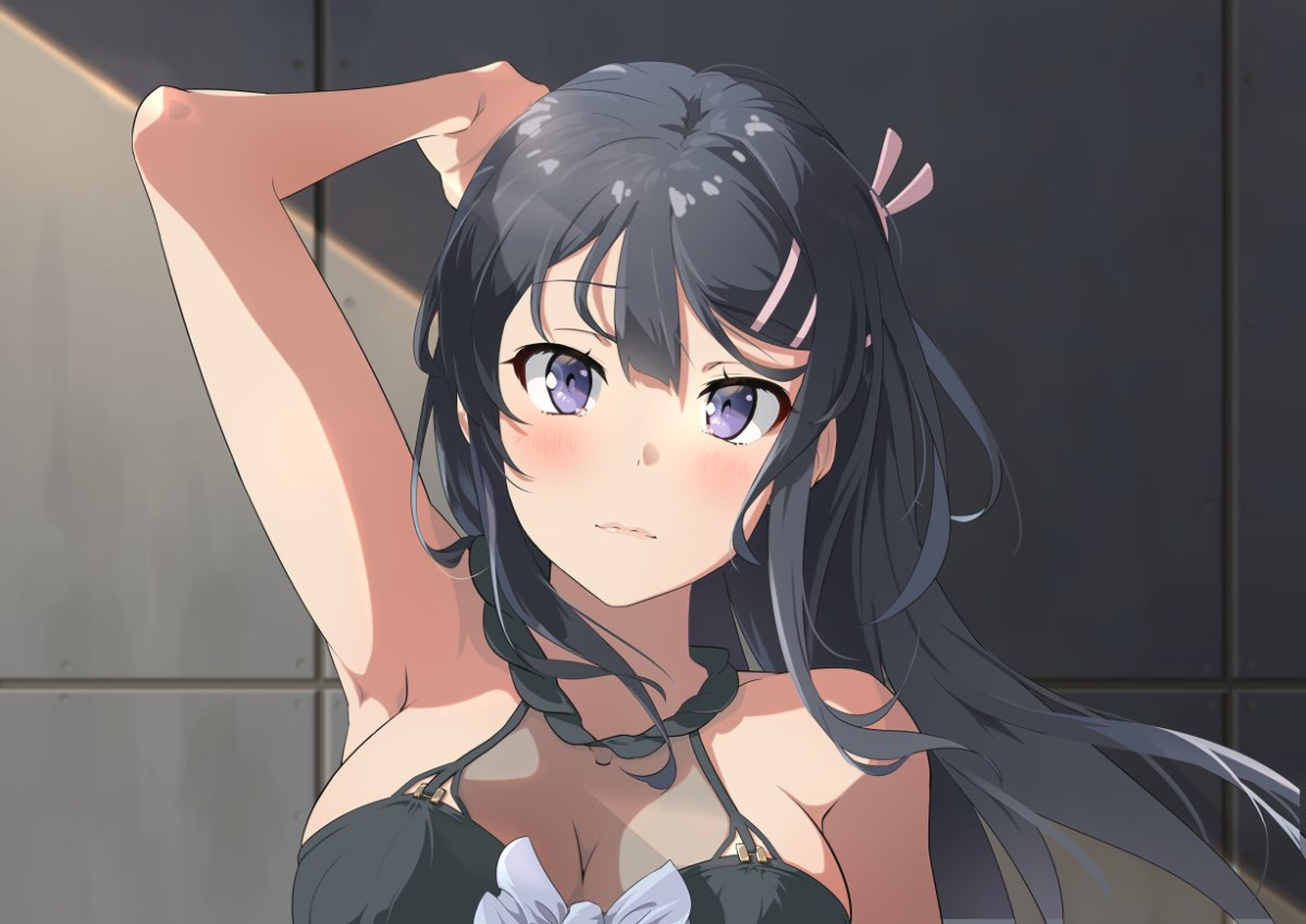 1girls, black hair, female, sakurajima mai, seishun buta yarou wa bunny girl senpai no yume wo minai