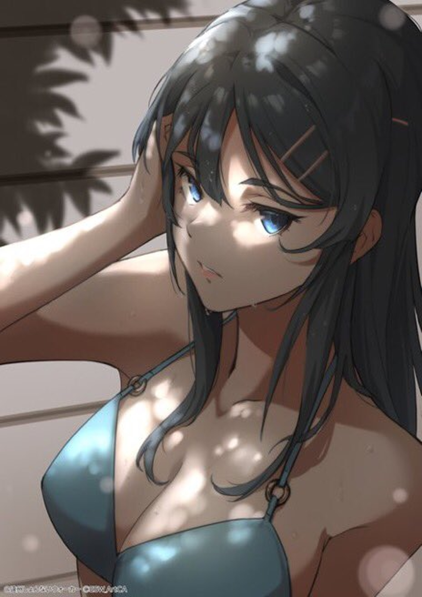 1girls, black hair, female, sakurajima mai, seishun buta yarou wa bunny girl senpai no yume wo minai