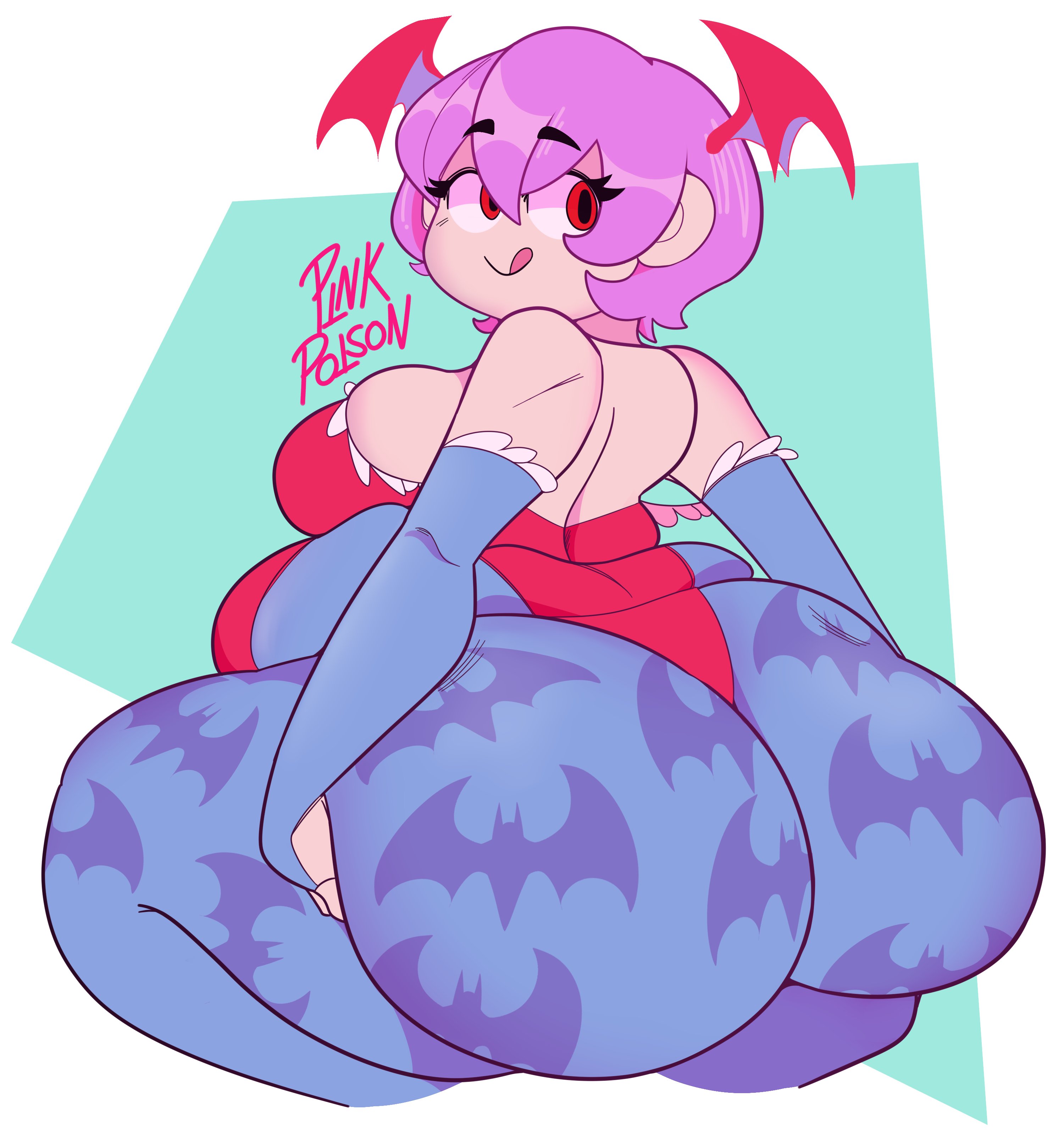 1girls, 2021, ass, big ass, big breasts, breasts, capcom, chubby, chubby female, clothing, darkstalkers, demon, elbow gloves, eyebrows visible through hair, female, female focus, gloves, grabbing own ass, hips, holding ass, huge ass, hyper ass, large ass, large breasts, licking lips, lilith aensland, looking at viewer, looking back, pink poison67, plump, purple hair, red eyes, short hair, solo, solo female, solo focus, succubus, thick thighs, thighs, wide hips, wings, wings on head