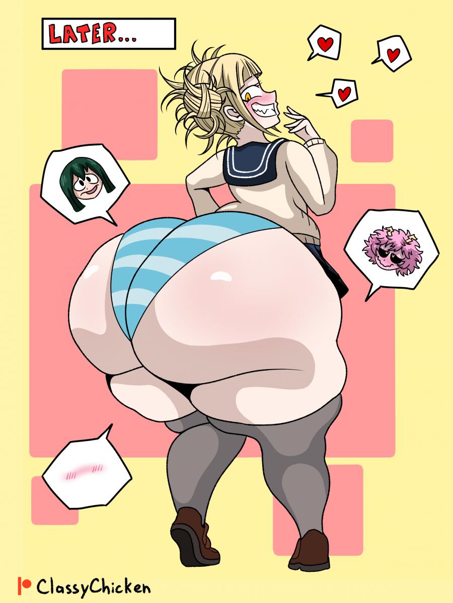 absorption absorption_vore big_ass big_butt classychicken34 digestion himiko_toga hyper_ass mina_ashido my_hero_academia ochako_uraraka thick_ass thick_thighs tooru_hagakure tsuyu_asui vore