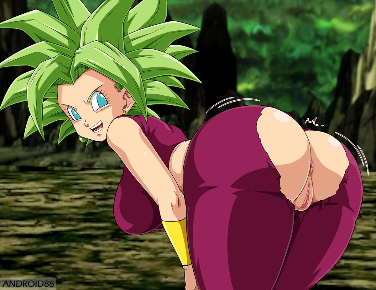 1girls android86 bubble_butt dragon_ball dragon_ball_super kefla legendary_super_saiyan no_sex pussy ripped_clothing solo super_saiyan super_saiyan_2 tagme