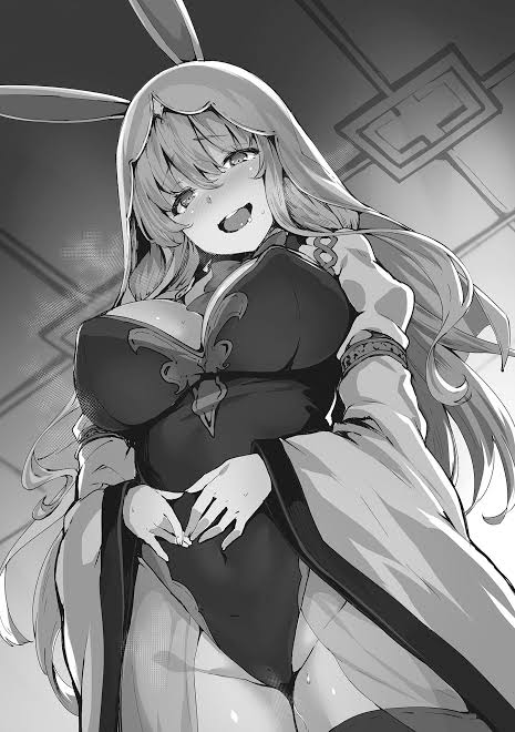 1girls big_breasts black_and_white blush bunny_ears bunny_girl cameltoe cleavage clothed covered_erect_nipples curvy erect_nipples_under_clothes female female_only in_heat kaifuku_jutsushi_no_yarinaoshi lapiz_(kaifuku) large_breasts long_hair looking_at_viewer monochrome nipple_bulge novel_illustration official_art pussy_juice rabbit_ears rabbit_girl redo_of_healer shiokonbu smile solo tagme thick_thighs thighs voluptuous wavy_hair wide_hips