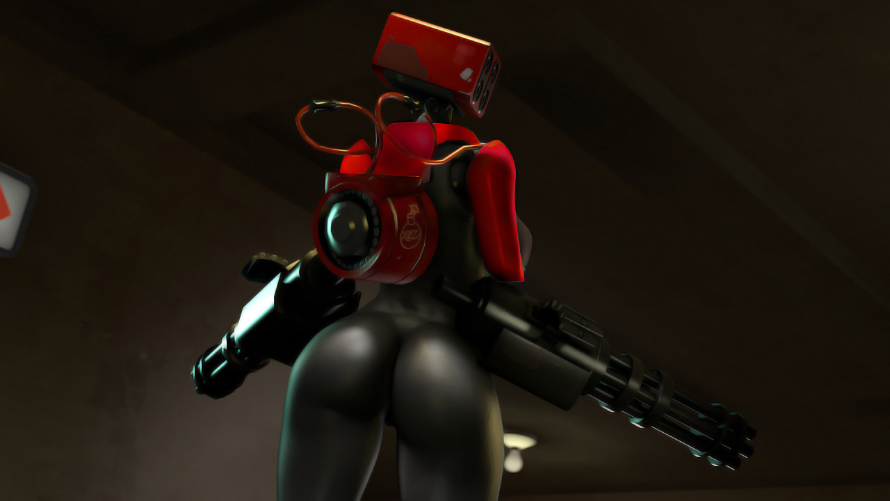 1girls, 3d, ass, breasts, female, female focus, robot, robot girl, rodler-h8, sentry (team fortress 2), solo, tagme, team fortress 2, valve