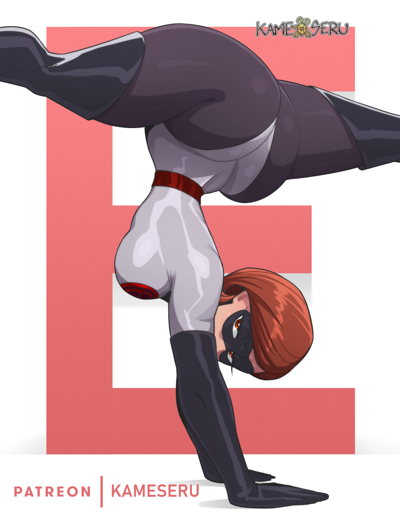 1girls alternate_costume ass ass_bigger_than_head big_ass big_thighs bottom_heavy bubble_ass dat_ass disney elastigirl elastigirl_(the_incredibles_2_supersuit) fat_ass fat_thighs handstand helen_parr huge_ass huge_thighs kamekuzu kameseru lard_ass large_ass milf pixar pixar_mom posing short_hair showing_off showing_off_ass smooth_skin splits superheroine the_incredibles the_incredibles_2 thick thick_ass thick_thighs thunder_thighs thunderthighs