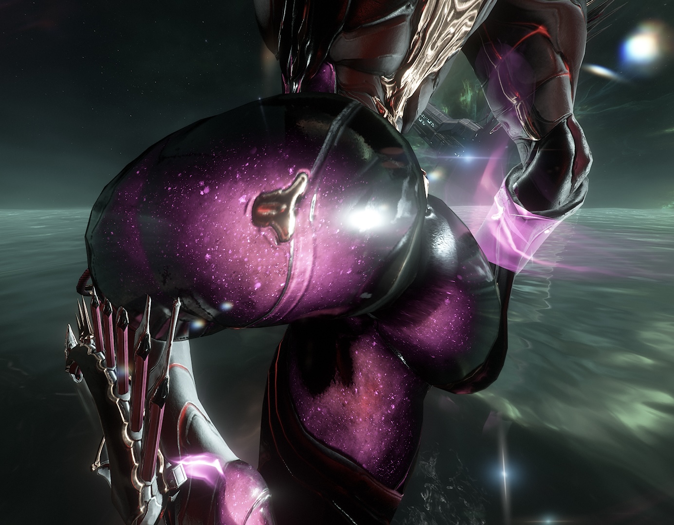 ass, ass focus, behind view, big ass, bubble ass, bubble butt, curvaceous, curvy, curvy figure, ember (warframe), ember heirloom (warframe), female, female only, hourglass figure, huge ass, screencap, screenshot, thick thighs, voluptuous, voluptuous female, warframe, wide hips