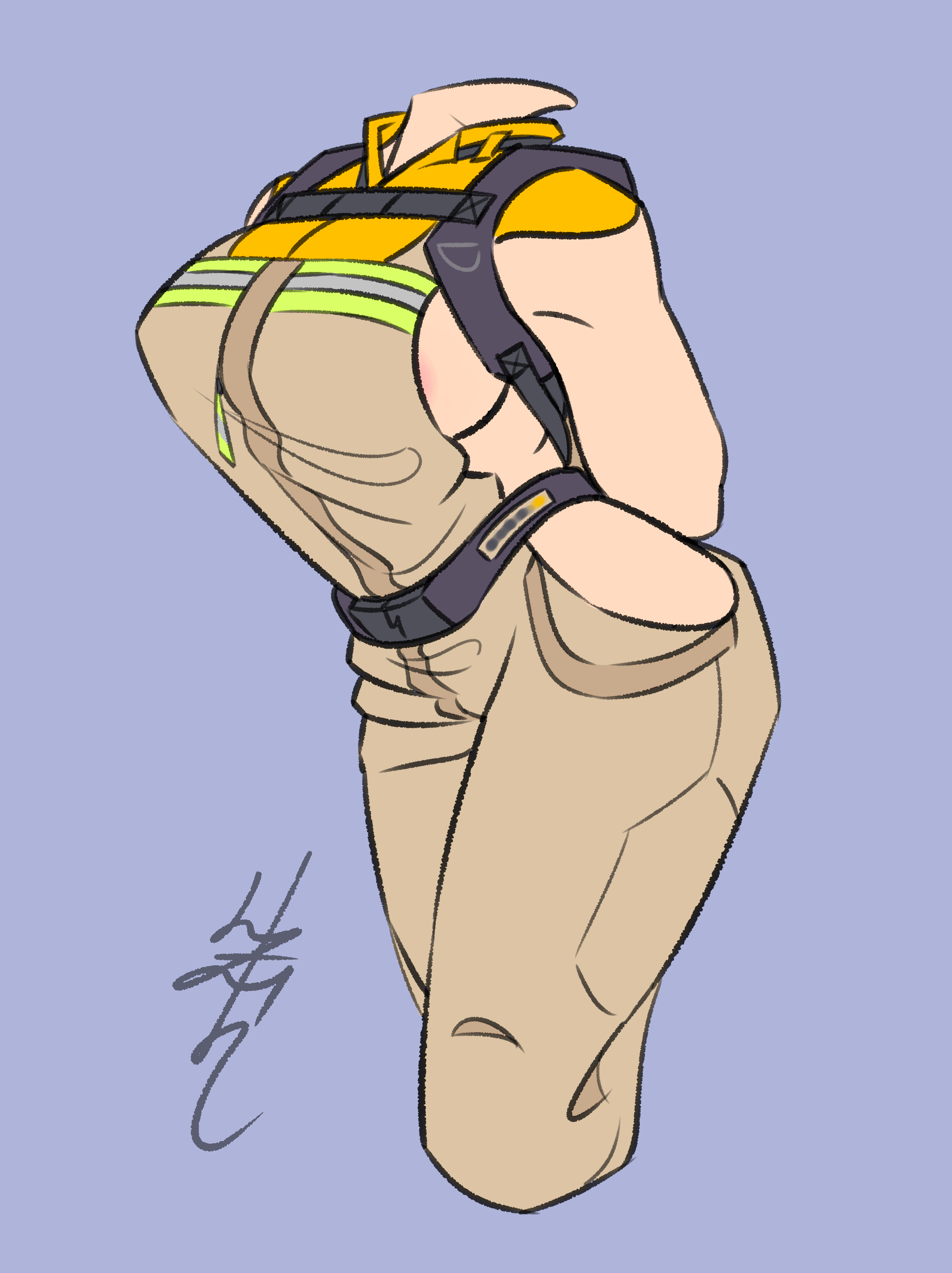 curvy, curvy female, curvy figure, female, jumpsuit, pioneer, pioneer (satisfactory), pioneer becky, satisfactory (game), worker