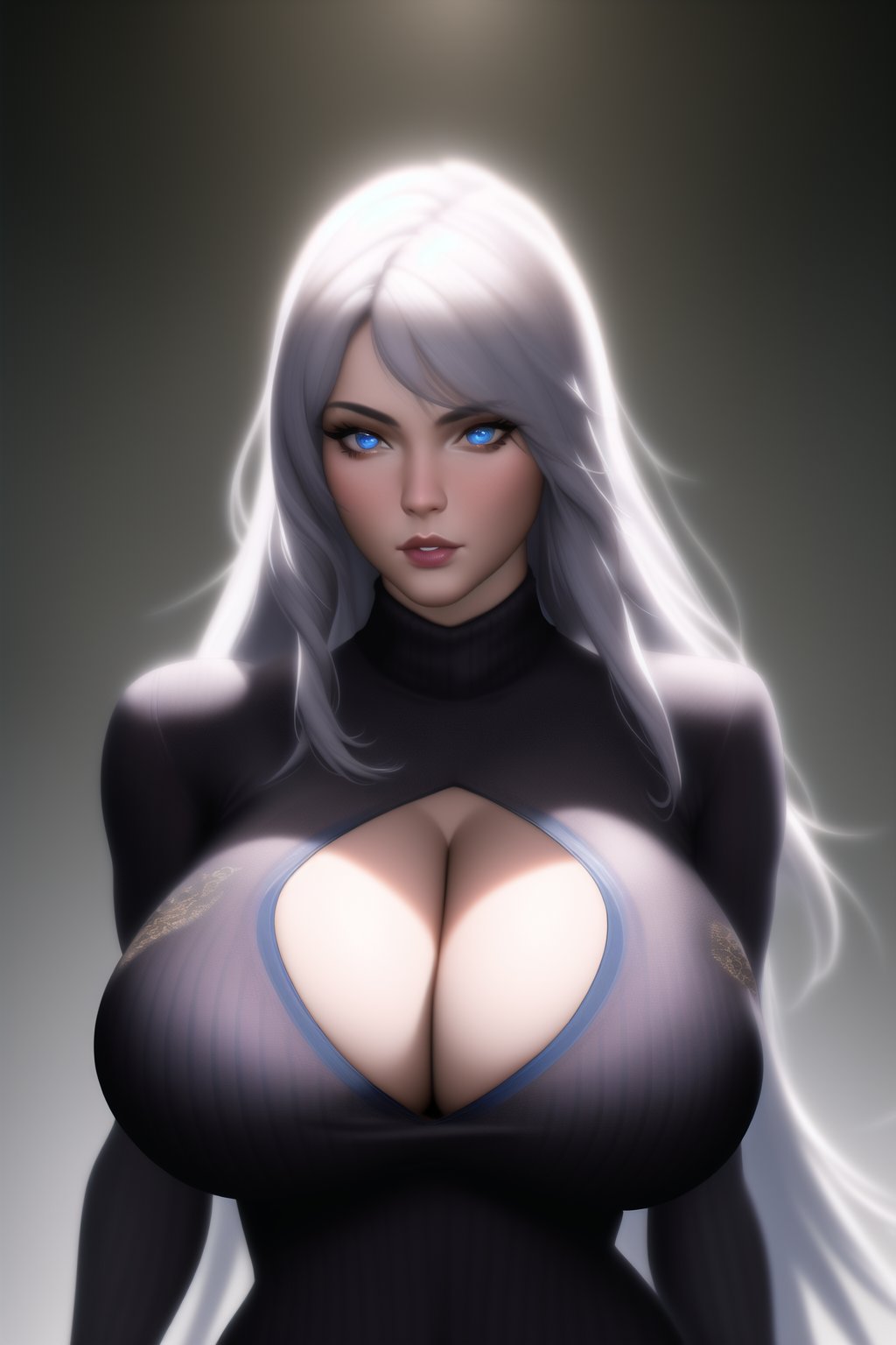 1girls, 2022, ai generated, big breasts, breasts, clothed female, female, high resolution, long hair, looking at viewer, nai diffusion, original character, silver hair, stable diffusion
