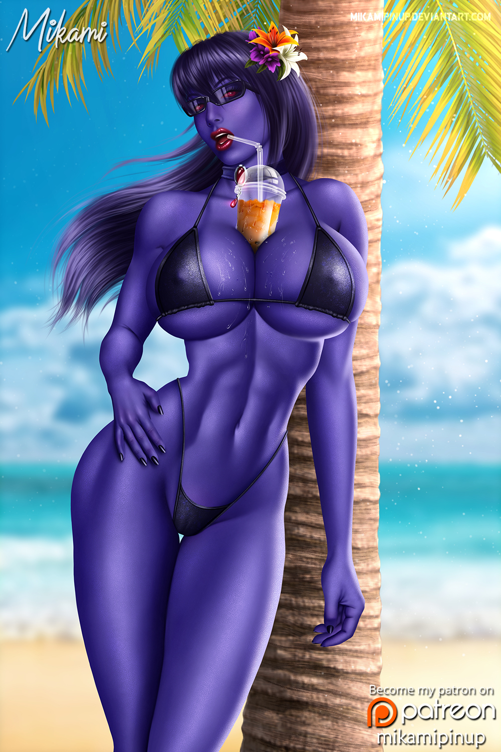 1girls alternate_version_available artist_name athletic athletic_female big_breasts breasts busty chiss cleavage curvaceous curvy darth_morella female female_only fit fit_female goth hips hourglass_figure huge_breasts humanoid large_breasts legs light-skinned_female light_skin lips mikamipinup morella nipples purple-skinned_female purple_skin red_eyes red_lips star_wars thick thick_legs thick_thighs thighs top_heavy upper_body voluptuous watermark wide_hips