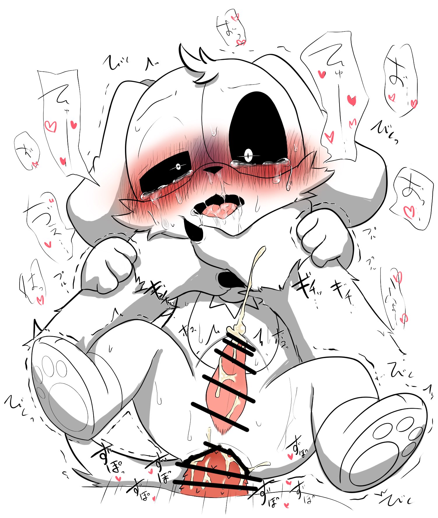 2boys, anal, anal sex, anthro, anthro on anthro, anthro only, ass, bigger male, bigger penetrating smaller, black and white, blush lines, blushing, canine, catnap (poppy playtime), censored, choker hold, choking, claws out, critters (poppy playtime), crying with eyes open, cumming, cute, dog boy, dog ears, dog tail, dogday (poppy playtime), fur, furry, furry only, gay, hearts around body, hearts around head, japanese text, male, no humans, penetration, penis, penis in ass, poppy playtime, poppy playtime (chapter 3), rape, raped by monster, rough sex, saliva, sex, shaking, smaller male, smiling critters, strangling, tagme, tail, yaoi