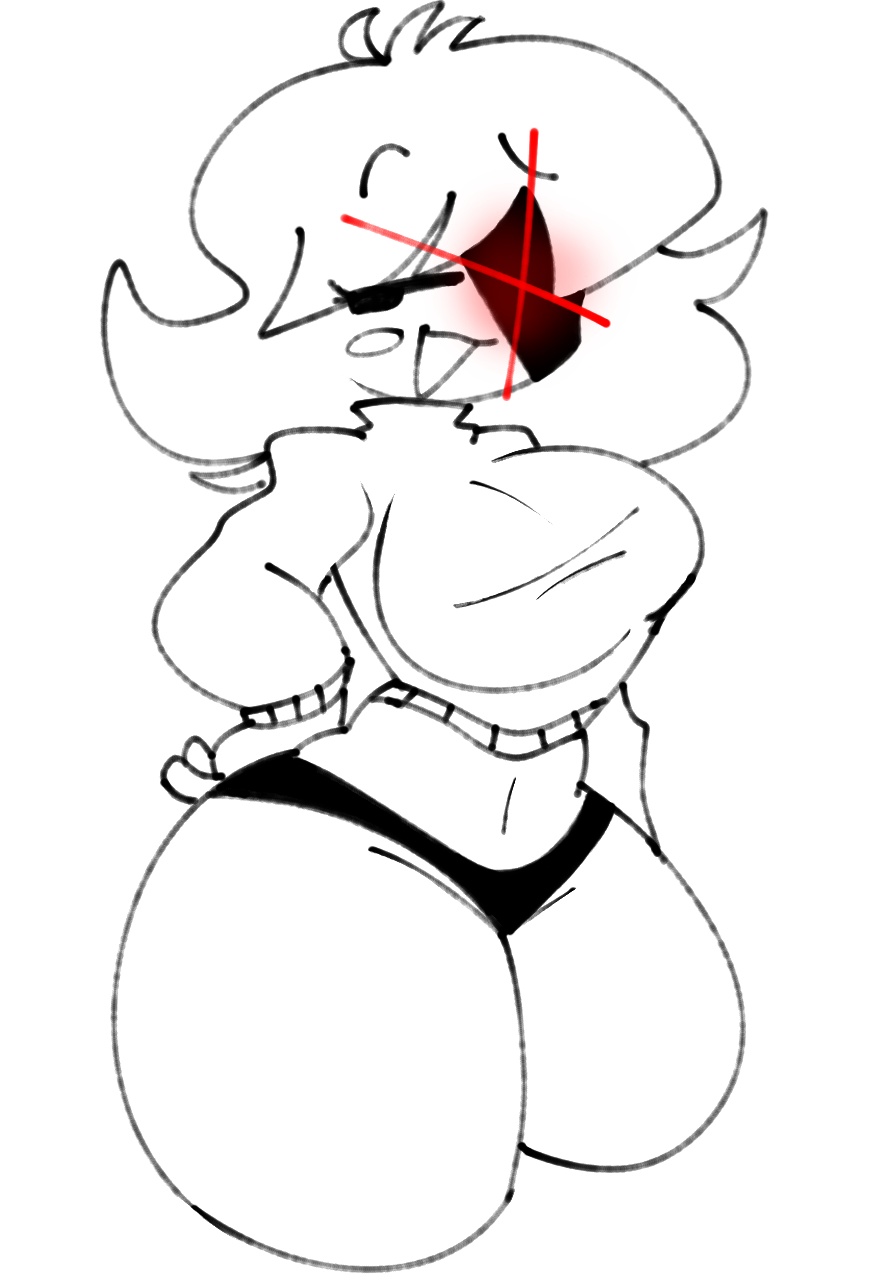 friday night funkin, hourglass figure, minus gf (iagoanims), smug, thick thighs