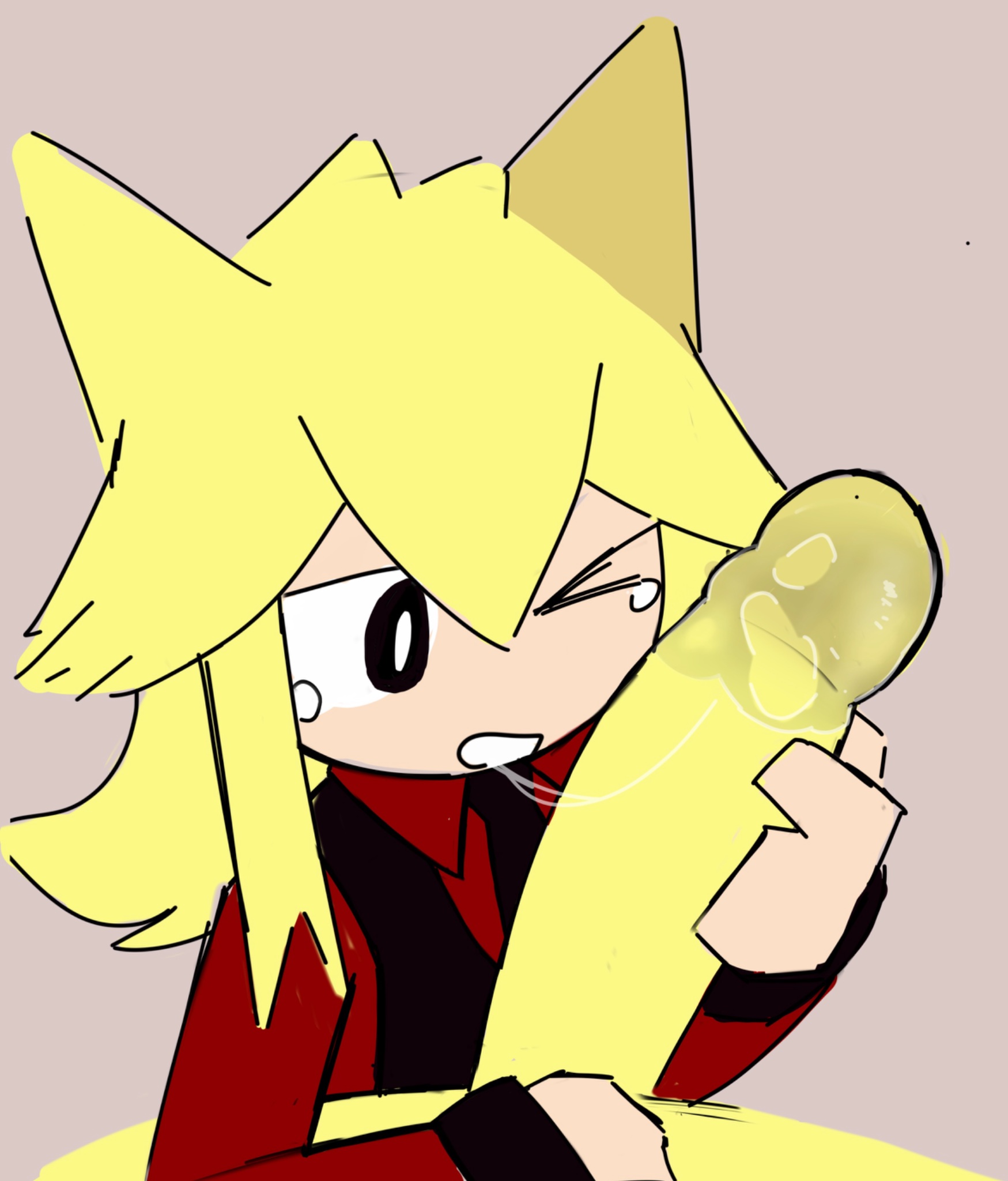 > o, 1boy, 1girls, animal ears, blonde hair, blowjob, cat ears, cat girl, collared shirt, color, female, female focus, funamusea, grey background, interspecies, interspecies sex, light skin, looking at viewer, male, male pov, moge-ko, mogeko, mogeko castle, necktie, one eye closed, open eyes, open mouth, oral, penis, pov, questionable consent, red necktie, red shirt, red vest, saliva, shirt, simple background, sketch, straight, swoiffer2, tears, teeth, twitter link, vest, yellow penis, yellow skin