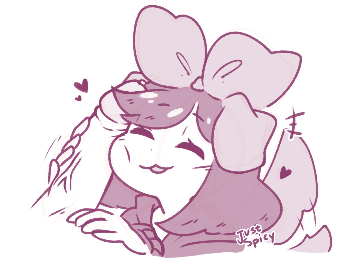 :3, 1boy, 1girls, 2d, big penis, bow, closed eyes, dog ears, dog tail, erection, female, genitals, happy, happy female, hoodie, justspicy, male, mishy (dog form) (justspicy), mishy (justspicy), monochrome, penis, penis against cheek, penis against face, penis on face, simple background, sketch, smile, testicles, wagging tail