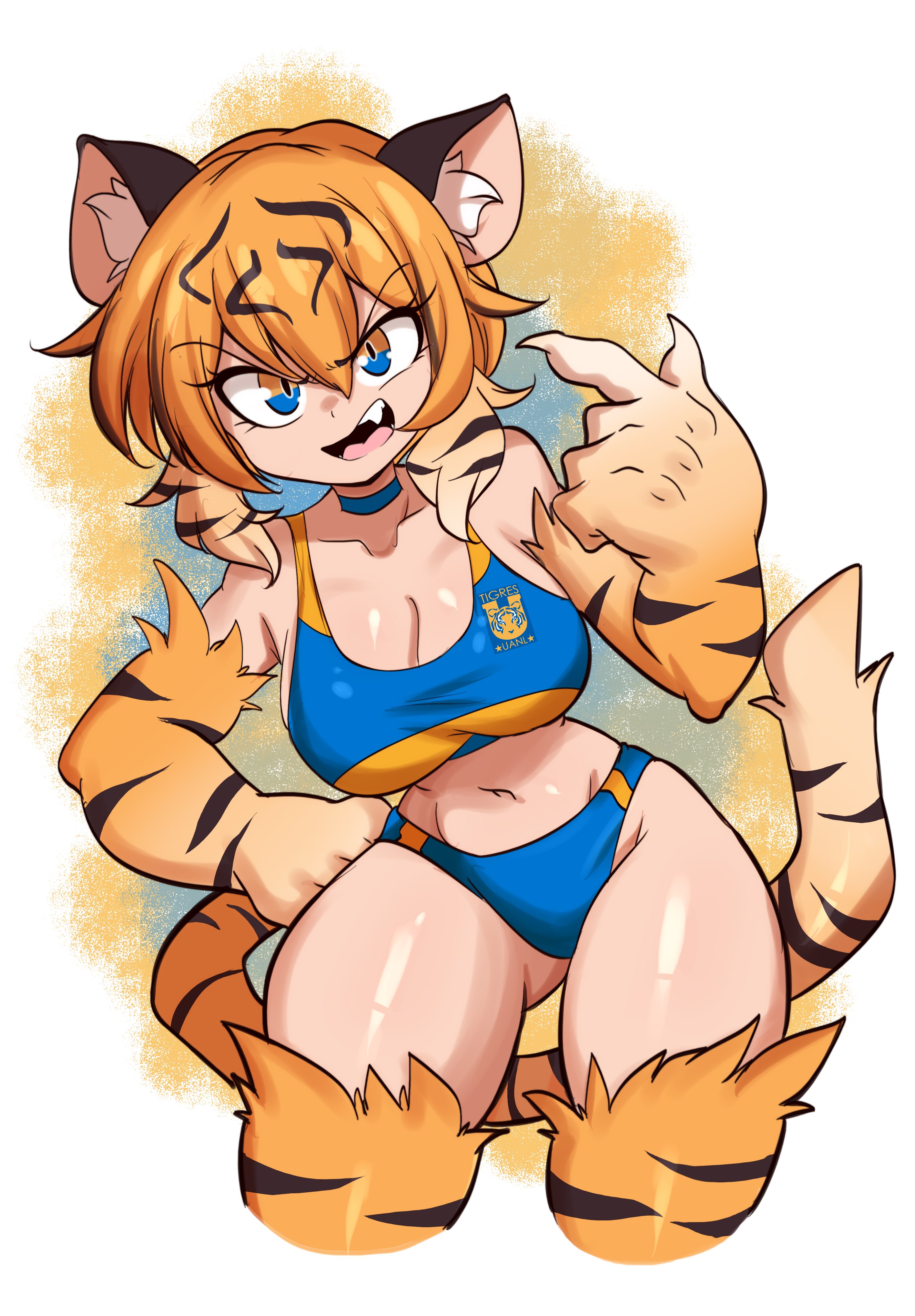 big breasts, breasts, cleavage, female, furry, huge breasts, lucyfercomic, thick thighs, tuka (lucyfercomic), wide hips