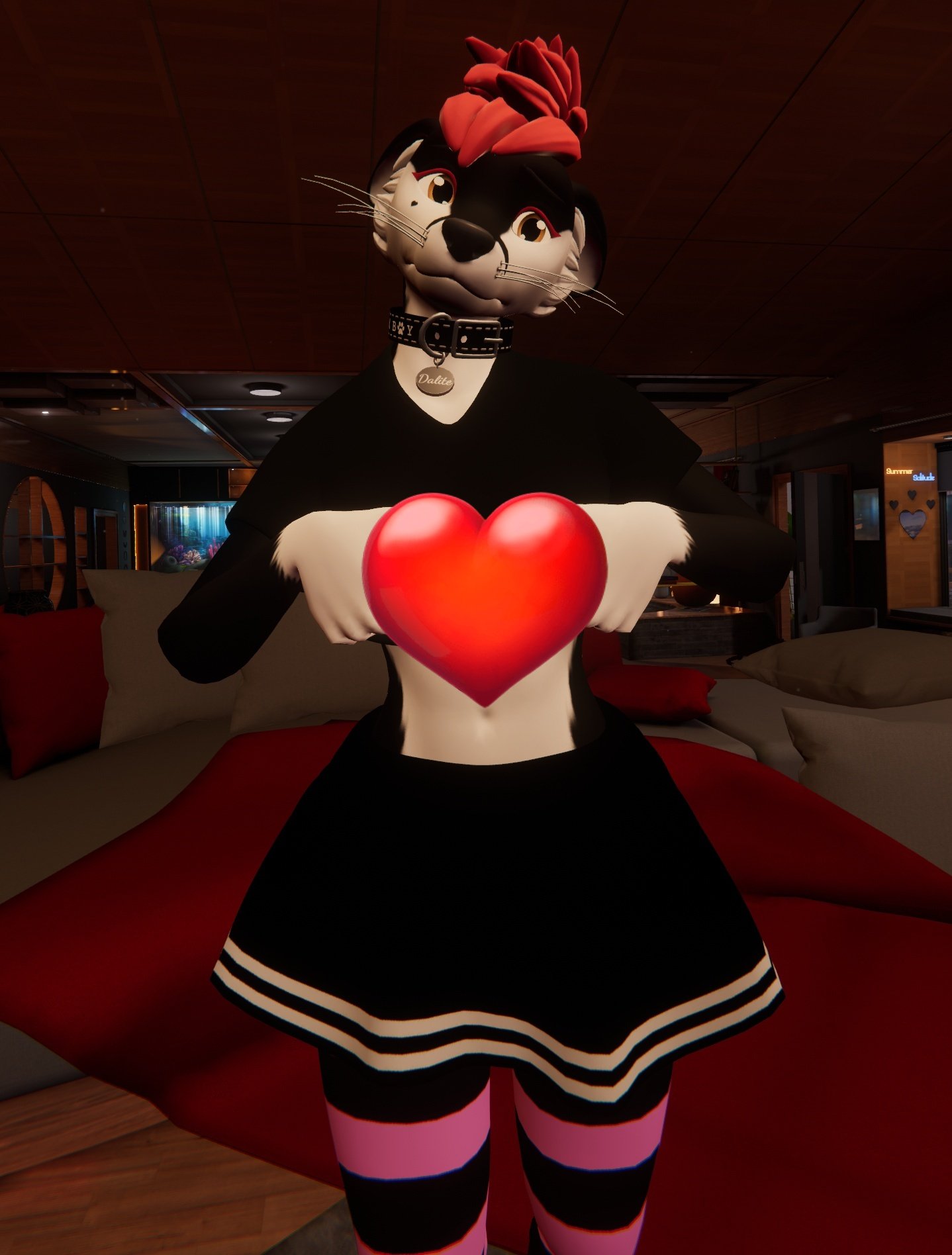 3d anthro anthro_only black_fur canid canine dark_fur fox fur furry furry_only light_belly male naughtyblackfox tagme twitter vr_media vrchat vrchat_avatar white_belly white_fur