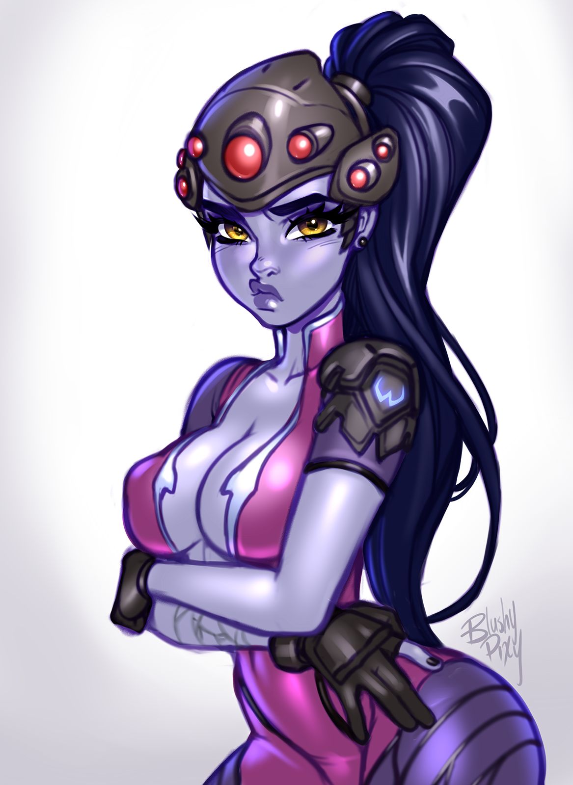 blushypixy, blushyspicy, female, overwatch, tagme, widowmaker