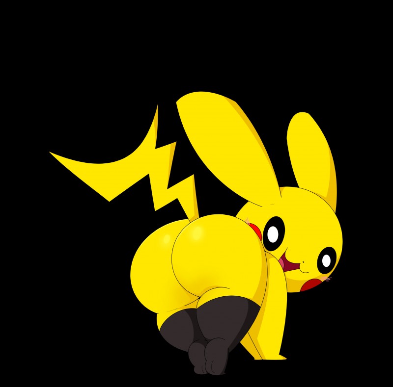 ass big_ass black_eyes cosplay_pikachu ekkokenight looking_at_viewer looking_back mammal mouse nintendo open_mouth pikachu pokémon_(species) pokemon presenting presenting_hindquarters rear_view red_cheeks rodent tagme tail thick_thighs thighhighs yellow_body yellow_fur