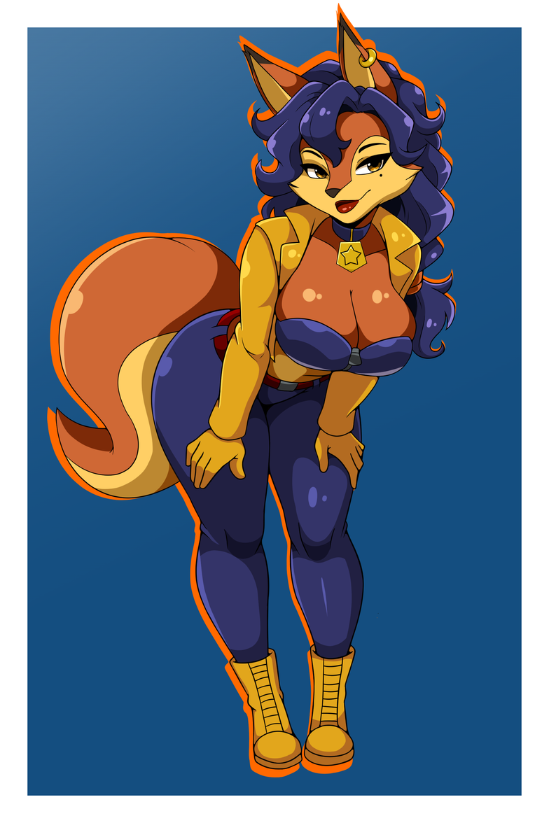 1female 1girls bent_over big_ass big_breasts big_thighs carmelita_fox female female_only huge_ass huge_breasts huge_butt huge_thighs iggy-bomb police police_officer policewoman sly_cooper_(series) solo solo_female solo_focus tagme tagme_(artist) thicc thick thick_ass thick_hips thick_legs thick_thighs thighs