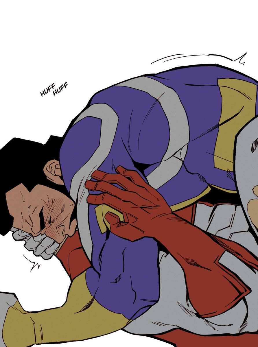 anal, anal sex, beard, bonjourdraws, gay, invincible, male, male only, no genitals shown, no visible genitalia, nolan grayson, omni-man, penis, riding, riding penis, sex noises, the immortal, viltrumite