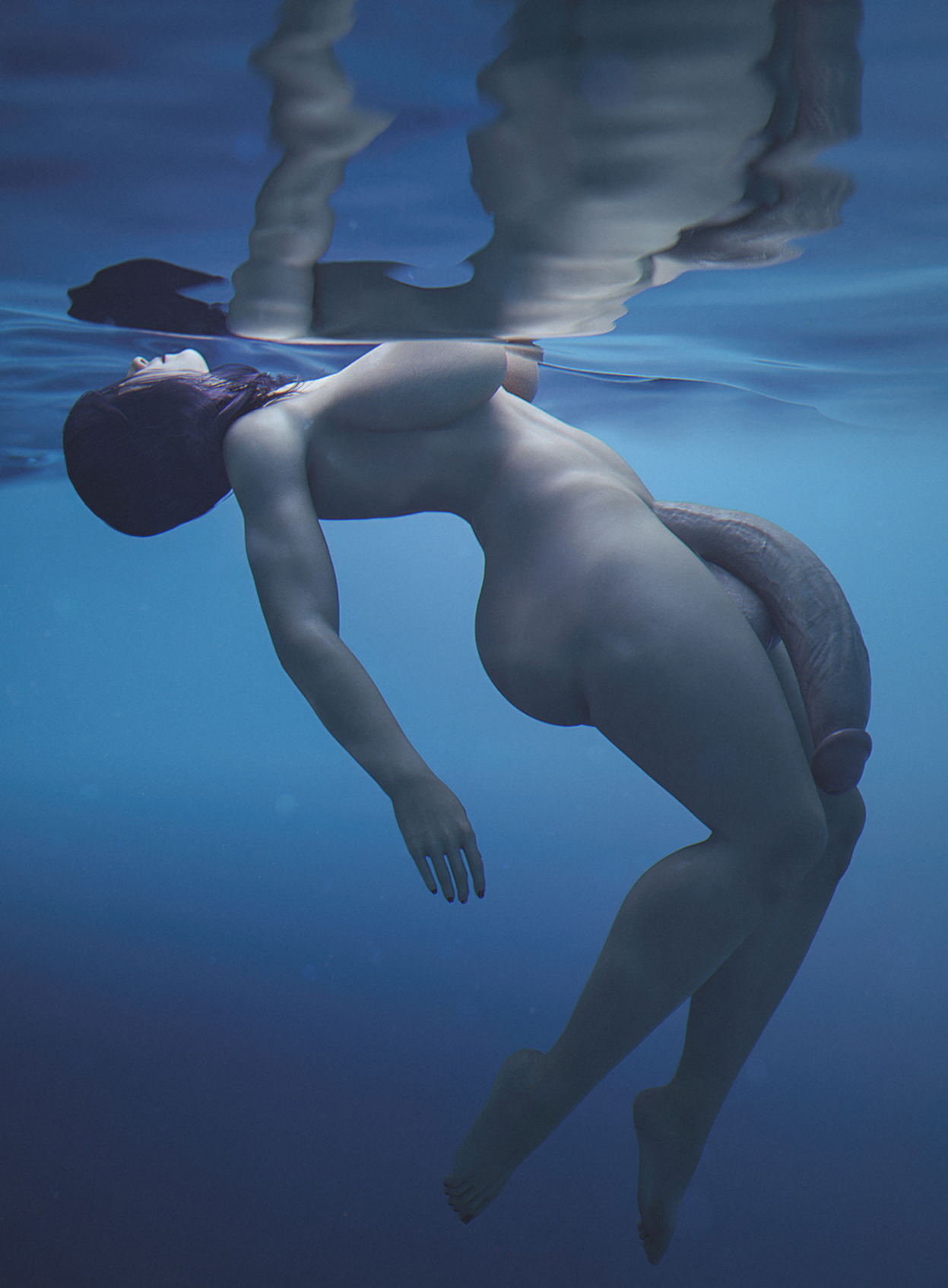 1futa, 3d, breasts, casual exposure, casual nudity, completely nude, futa only, futanari, huge breasts, huge cock, intersex, like a dragon (series), nude, nude futa, nudist, penis, ryuu ga gotoku, seong-hui, seonhee, solo, stevencarson, swimming, tagme, thick thighs, underwater, yakuza (series)
