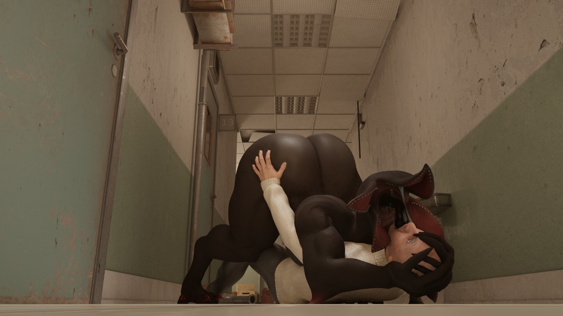 2boys, ass, big ass, cerberus the demogorgon, curvy, deepthroat, demogorgon, extreme french kiss, fangs, feral, forced, french kiss, gay, human, kiss, kissing, long tongue, male, male only, male/male, monster, mouth open, nude, oral, rape, scared, sitting on person, stranger things, suprised, tagme, tongue, wide hips
