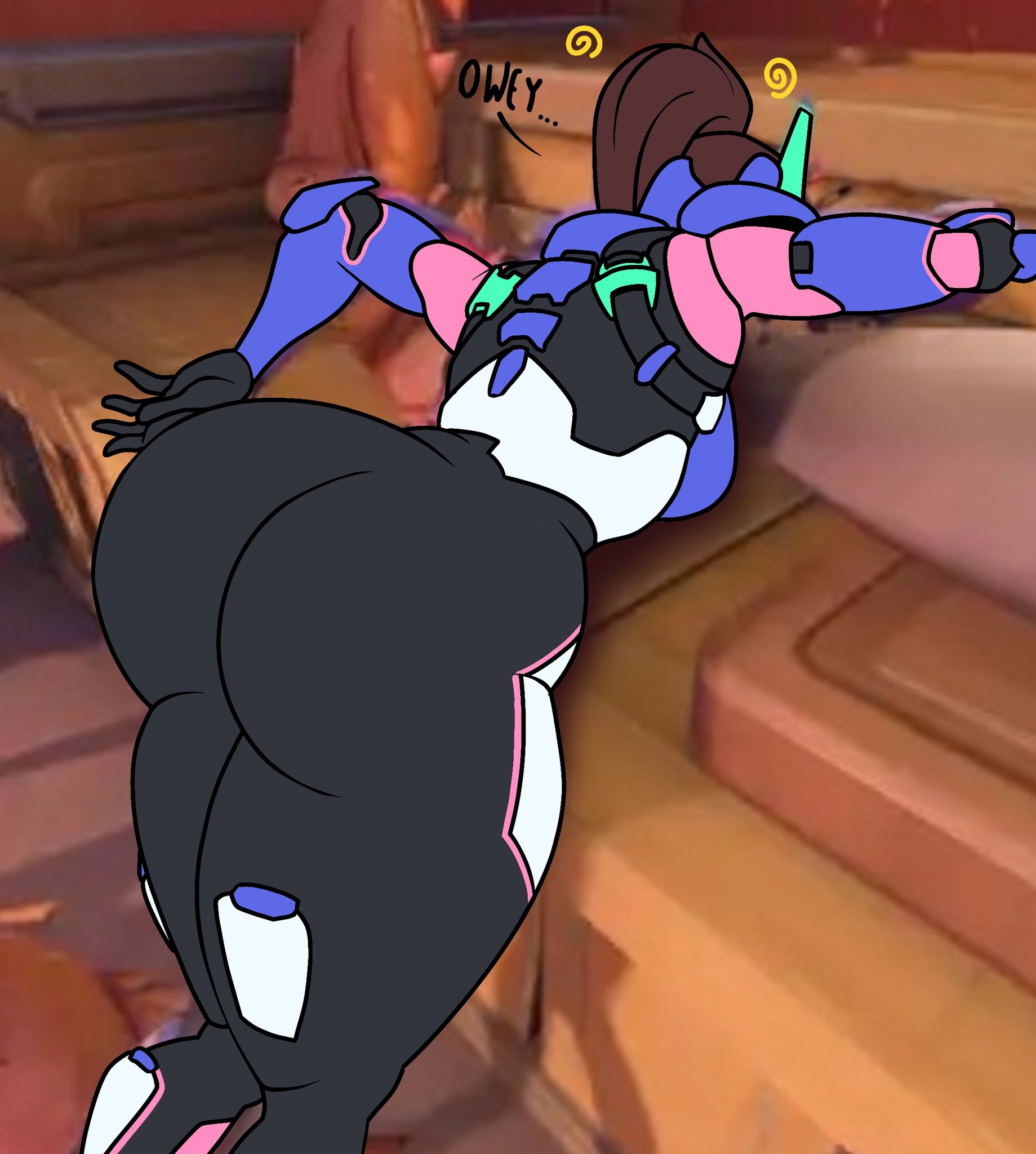 2d, activision, ass, ass bigger than head, big ass, blizzard entertainment, d.va, enormous ass, fat ass, female, huge ass, hyper ass, large ass, massive ass, overwatch, tagme, zoultan