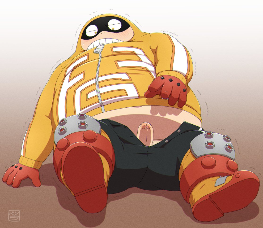 artist_request fat_man fatgum male male_only my_hero_academia precum toyomitsu_taishirou