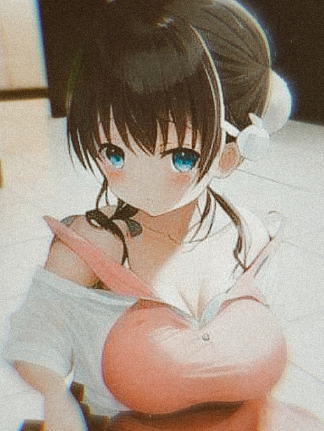 big_breasts big_oppai black_hair blue_eyes oppai