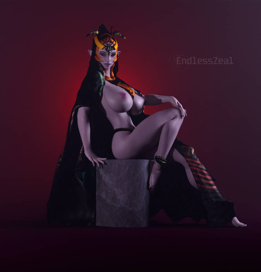1girls, 3d, artist name, athletic, athletic female, big breasts, breasts, busty, cleavage, curvaceous, curvy, daz studio, daz3d, digital media (artwork), elf ears, elf female, endlesszeal, eyebrows, eyelashes, eyes, fantasy, female, female focus, female only, fit, fit female, hair, hips, hourglass figure, huge breasts, humanoid, large breasts, legs, light skin, light-skinned female, lips, midna, princess, the legend of zelda, thick, thick legs, thick thighs, thighs, top heavy, twili, twili midna, twilight princess, upper body, voluptuous, waist, watermark, wide hips