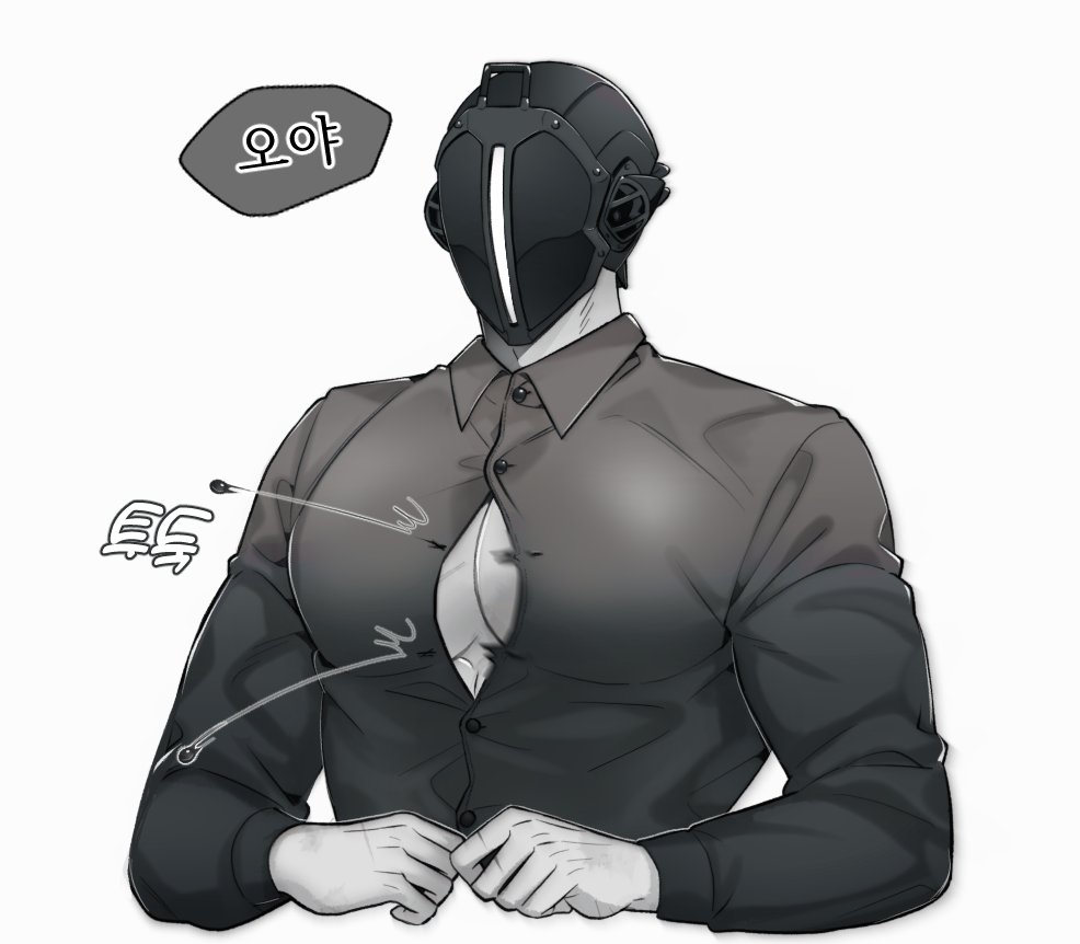 big_pecs bondrewd bursting_clothes bursting_pecs cleavage helmet made_in_abyss male male_only mask masked masked_male monochrome muscular muscular_male pecs popped_button scars solo spes_2323 tight_clothing upper_body wardrobe_malfunction