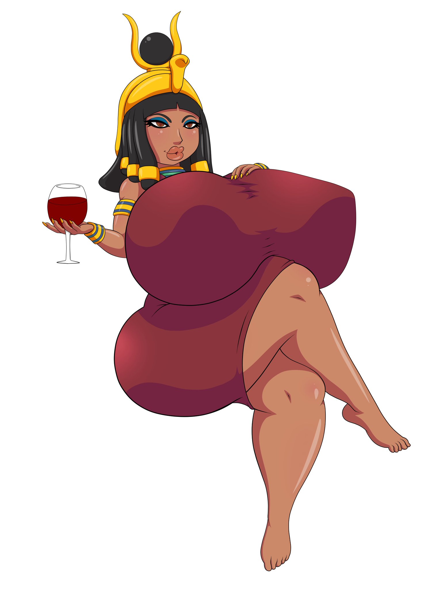 1girls, alternate version available, artifacts and antiquity (game), ass, big ass, big breasts, black hair, breasts, breasts bigger than body, breasts bigger than head, egypt, egyptian, egyptian clothes, egyptian female, egyptian headdress, female, female focus, female only, gigantic breasts, huge breasts, human, hyper, hyper breasts, large areolae, large breasts, lips, massive breasts, solo, tan skin, thegeckodemon, thegeckoninja, thick, thick legs, thick thighs, thighs, voluptuous, wide hips, zed technician games