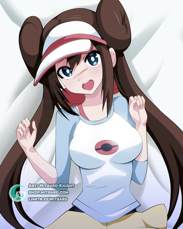 anime_style bodypillow breasts cute dakimakura fanart looking_at_viewer mitgard-knight otaku pokemon rosa_(pokemon) waifu2x young