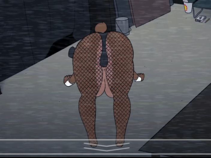 ass, bedroom eyes, breasts, cute, cute face, face down ass up, female, five nights at freddy's, five nights at fuzzboob's, freddy (fnaf), glazed (artist), huge breasts, rule 63, solo, top hat