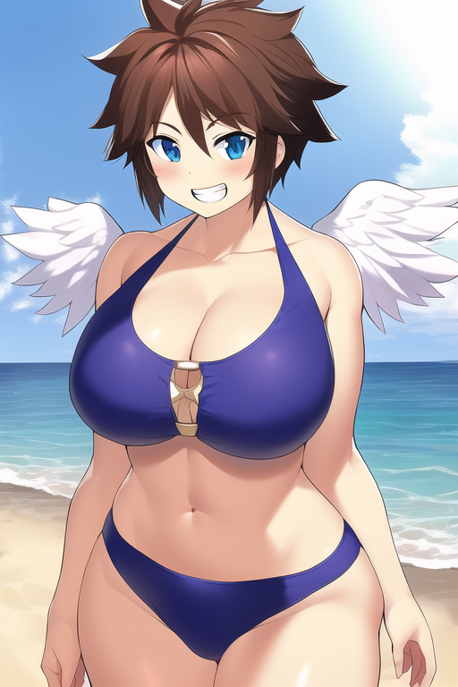 ai_generated angel angel_wings blue_eyes brown_hair female genderswap_(mtf) kid_icarus kid_icarus_uprising nai_diffusion nintendo pit pit_(kid_icarus) rule_63 stable_diffusion