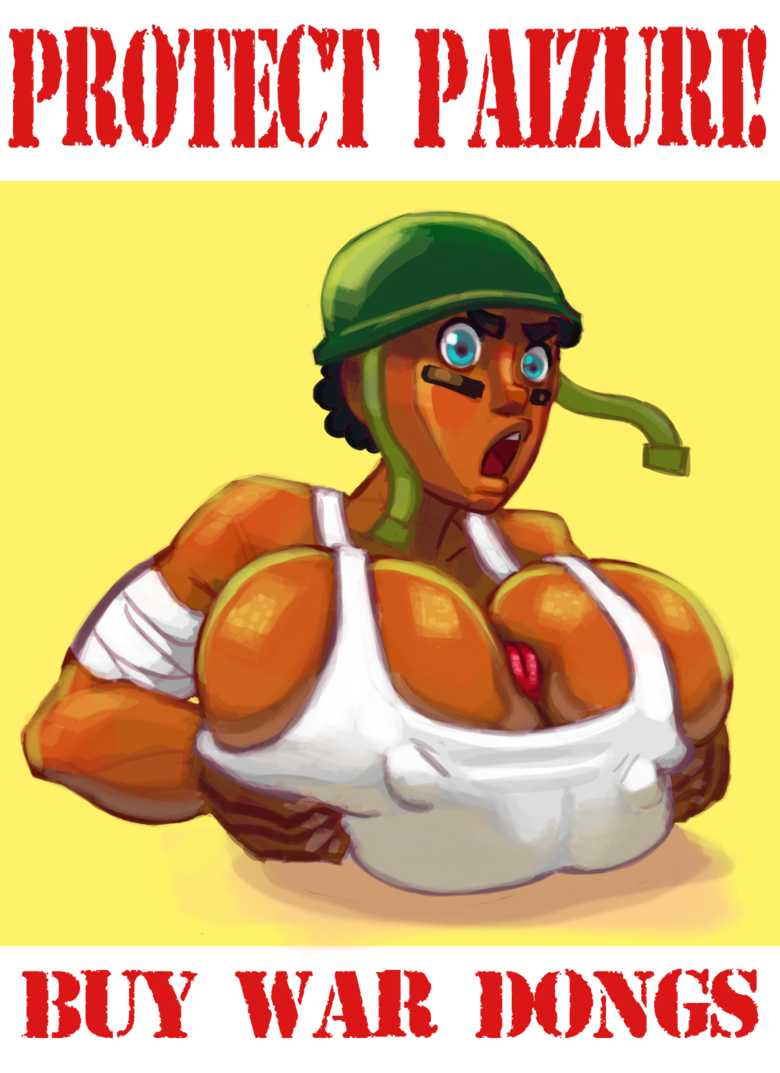 african_female army_girl army_uniform black_female black_girl black_woman breast_press dark-skinned_male dieselbrain interracial light-skinned_female paizuri penis_between_breasts private_paizuri soldier soldier_uniform tagme titjob war_outfit war_paint