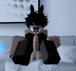 bunnysuit cock couch_sitting femboy roblox roblox_avatar roblox_studio robloxian showing_penis