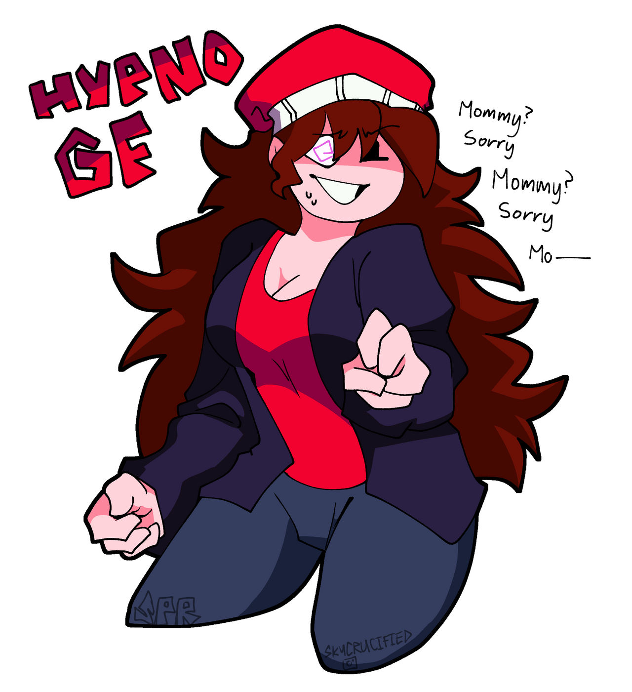 creepypasta, female, fnf, fnf mod, fnf mods, friday night funkin, friday night funkin lullaby, friday night funkin mod, girlfriend (friday night funkin), girlfriend (mods), hat, hypnos lullaby, hypnosis, lullaby girlfriend (fnf), mind control, solo, tagme