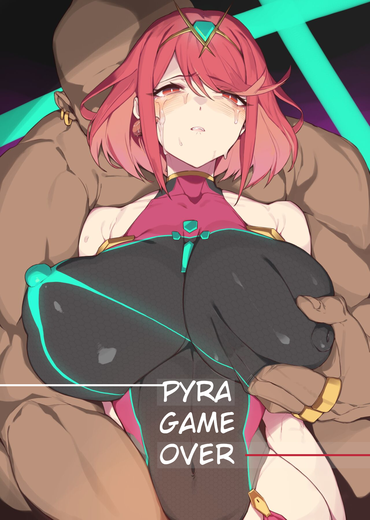 1boy, 1girls, 2d, bad end, bondage, boobs, breasts, breeding slave, broken rape victim, captured heroine, cheating, cheating girlfriend, core crystal, crying, crying with eyes open, curvaceous, curvy, curvy female, curvy figure, dark skin, dark-skinned male, defeat, defeat rape, defeated, defeated heroine, empty eyes, english text, female, female focus, femsub, fit, fit female, groping, groping breasts, groping from behind, hi res, huge breasts, human, human dominating, human dominating humanoid, humanoid, imminent rape, imminent sex, interracial, large breasts, larger male, male, male/female, maledom, medium hair, monolith soft, netorare, nintendo, nipples, ntr, older male, older male and younger female, pyra, rape, red eyes, red hair, sex slave, size difference, slave, smaller female, straight, swimsuit, teenage female, teenager, text, tiara, translated, weapon humanoid, xenoblade (series), xenoblade chronicles 2, yanje, younger female