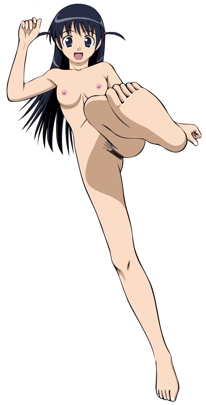 bar_censor breasts censored feet female nipples nude nude_female open_mouth pubic_hair school_rumble soles toes tsukamoto_tenma