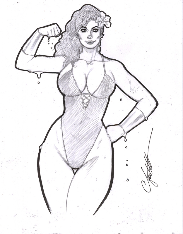 1girls amazon black_and_white black_hair chris_foulkes curvaceous curvy curvy_body curvy_female curvy_figure dc dc_comics diana_prince female female_only heroine hourglass_figure light-skinned_female light_skin one-piece_swimsuit solo solo_female superhero superheroine tagme themysciran voluptuous voluptuous_female wonder_woman wonder_woman_(series)