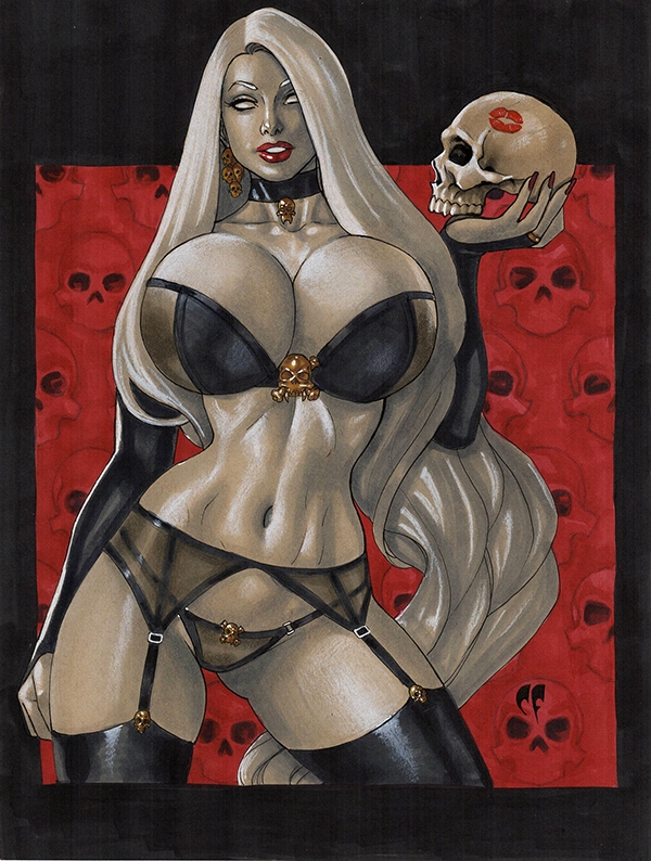 1girls chaos_comics chris_foulkes coffin_comics curvaceous curvy curvy_female curvy_figure daikkenaurora death_(personification) female female_only grim_reaper hourglass_figure lady_death light-skinned_female light_skin queen_of_the_dead solo solo_female tagme voluptuous voluptuous_female