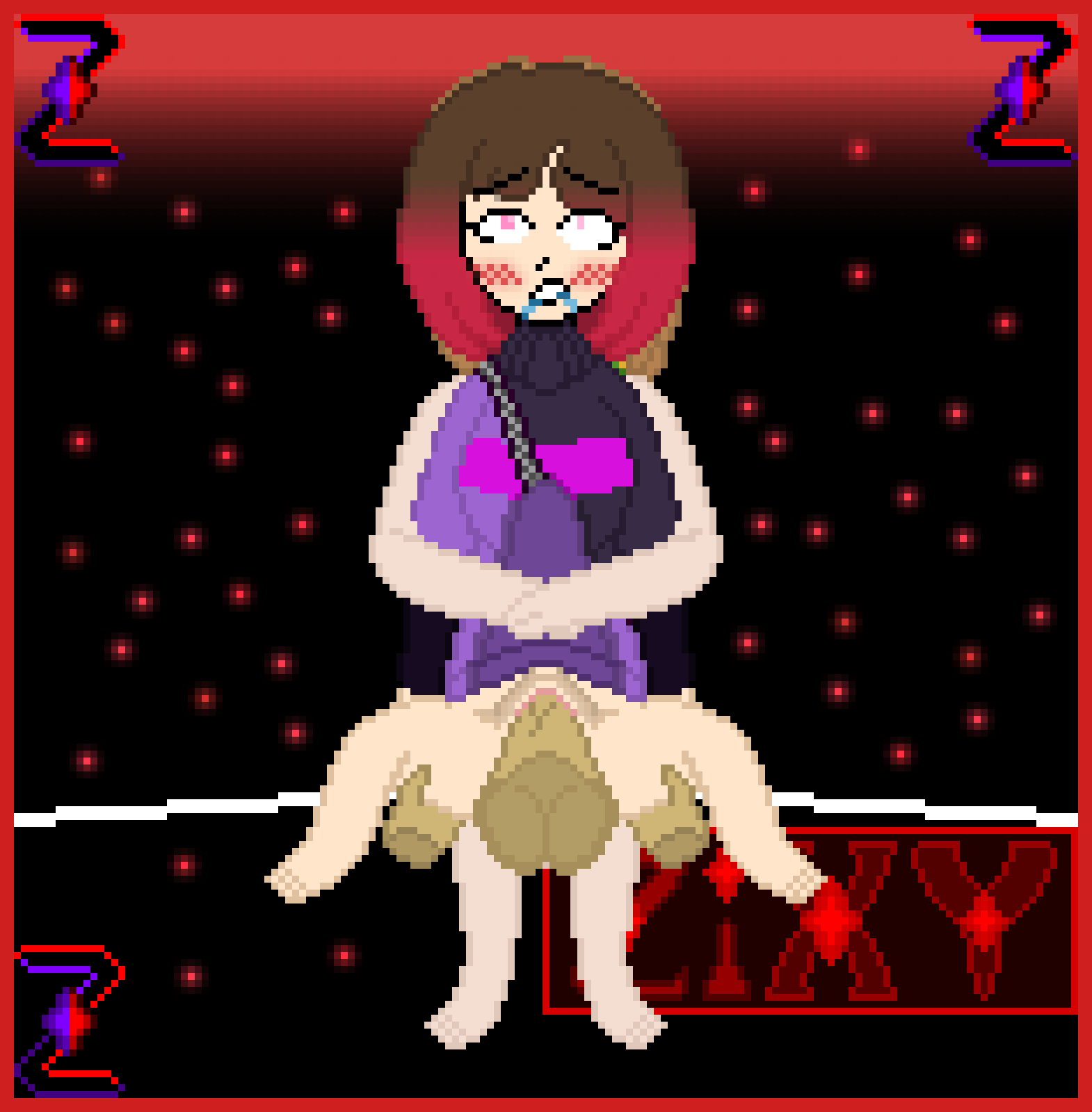 1girls 2d 2futas anal anal_sex bete_noire bulge chara disembodied_hand disembodied_penis drooling female frisk futanari glitchtale light-skinned_female light-skinned_futanari light_skin penetration penis_in_pussy pixel_art self_upload sex undertale undertale_(series) undertale_au z!betty zixy