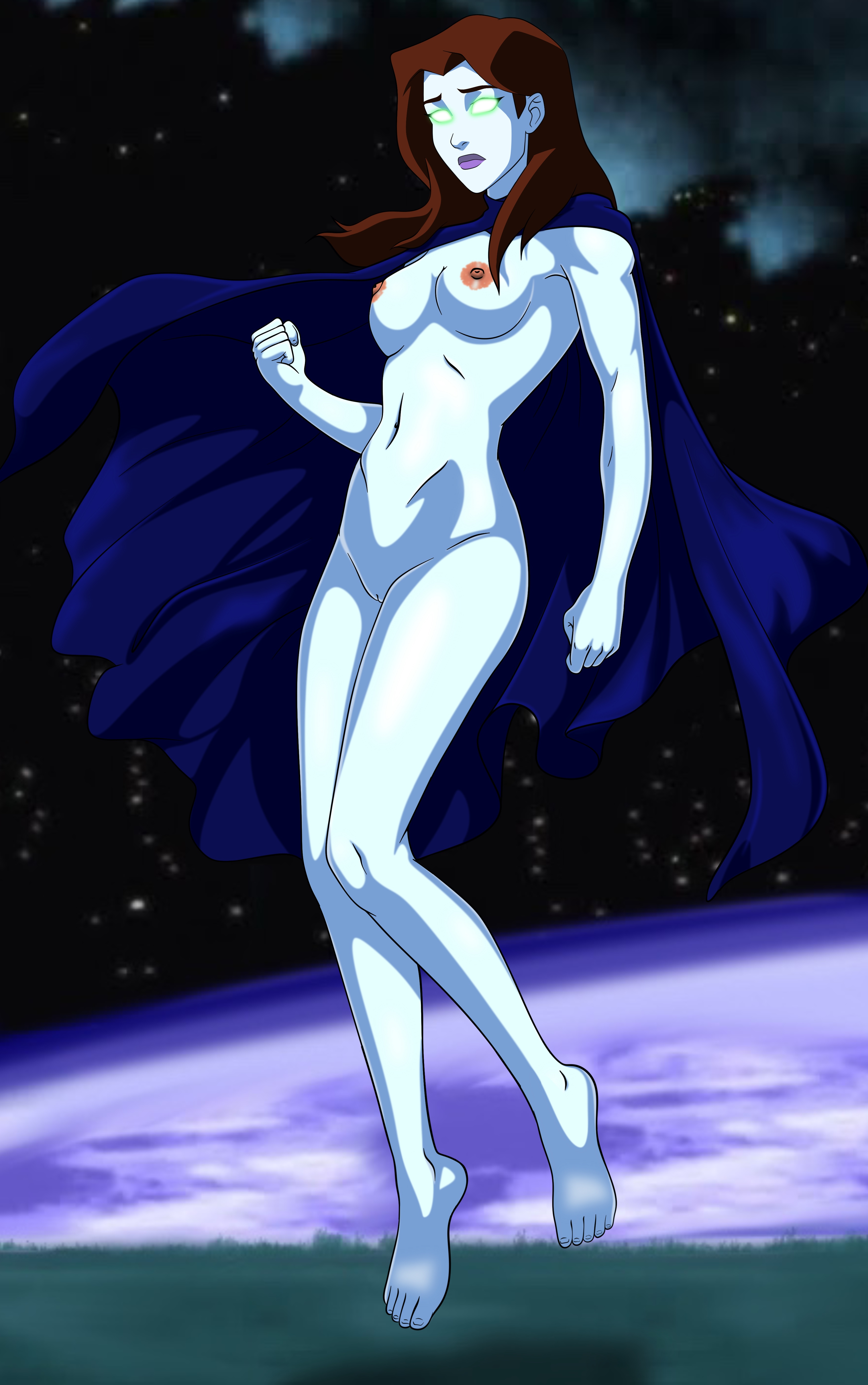 1girls, 2d, alien, alien girl, alien look like human, alien only, casual, clothing, dc, dc comics, eye of the beholder, female, female only, miss martian, outer space, outerwear, pale skin, solo, solo female, tagme, white skin, white-skinned female, young justice, young justice: phantoms