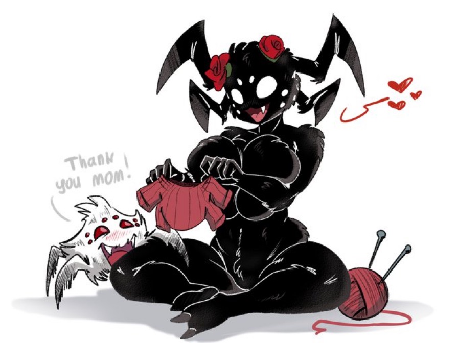 adorable anthro arthropod big_breasts black_fur don't_starve don't_starve_together dont_starve dont_starve_together female karakylia klei_entertainment multi_eye nude rose rule_63 spider sweater webber wholesome