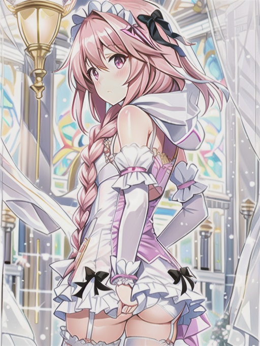 1boy, ai generated, astolfo (fate), fate (series), fate/apocrypha, male, male only, nai diffusion, solo, stable diffusion, tagme, trap