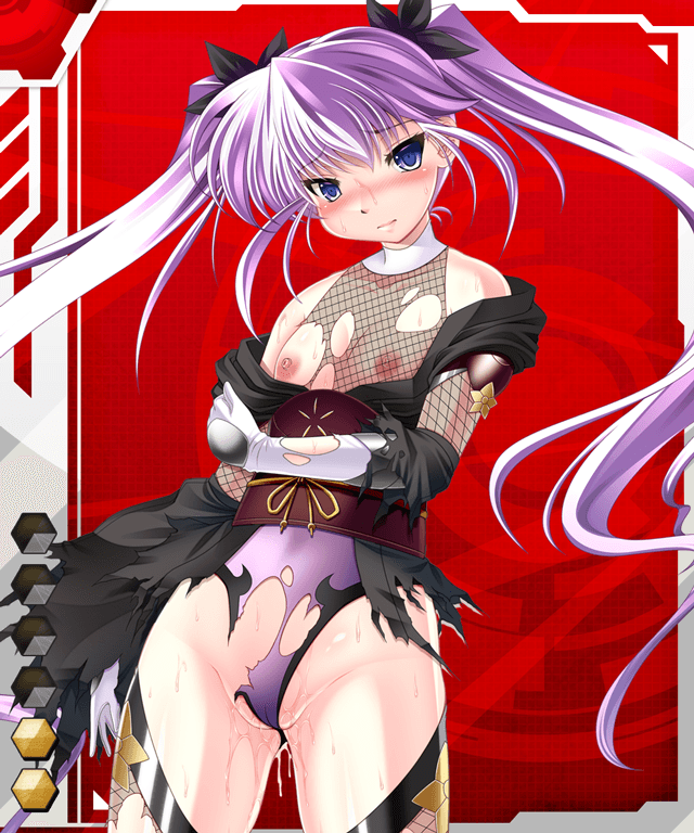 00s 1girls artist_request blush breasts card_(medium) card_(r) card_(red-r) female female_focus fishnets lilith-soft ninja nipples official_art one_breast_out oohashi_takayuki purple_hair small_breasts solo sweat tagme taimanin_(series) taimanin_asagi taimanin_asagi_battle_arena taimanin_asagi_battle_arena_all_card_gallery taimanin_asagi_kessen_arena tanuma_shiki torn_clothes twintails