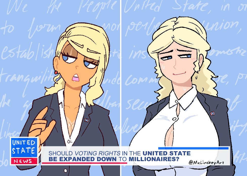 aged_down big_breasts blonde_hair blue_eyes cleavage_overflow donald_j_trump genderswap_(mtf) girl joe_biden mclinskey meme oppai political politician politics rule_63 skibidi tan_body