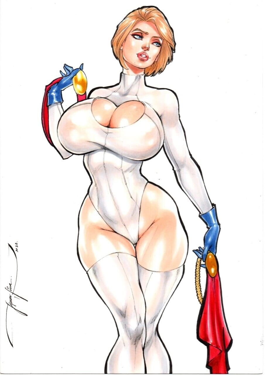 1girls, 2022, blonde hair, curvy body, curvy figure, dc, dc comics, ed benes studio, female, female focus, female only, jeferson lima, justice society of america, karen starr, leotard, looking at viewer, power girl, superman (series), tagme, voluptuous, voluptuous female